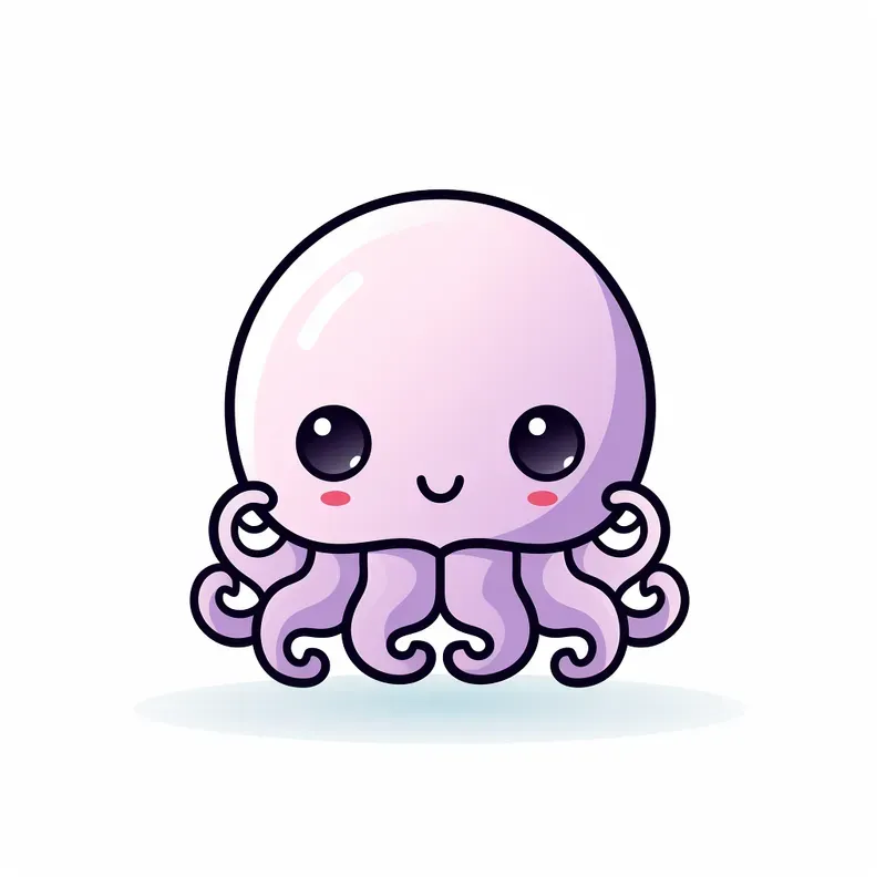 Cute Thickline Animal Cliparts