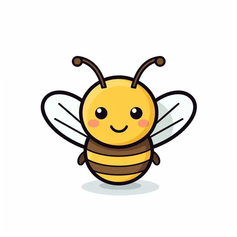 Cute Thickline Animal Cliparts