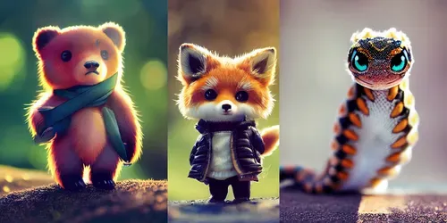 Cute Creatures generated by midjourney
