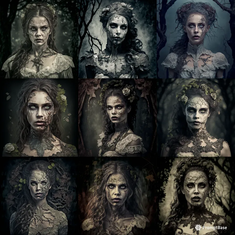 Zombified Beautiful Women
