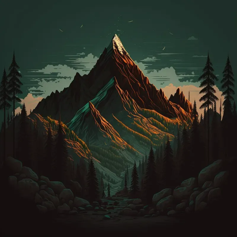 Landscapes Art Dark Colors