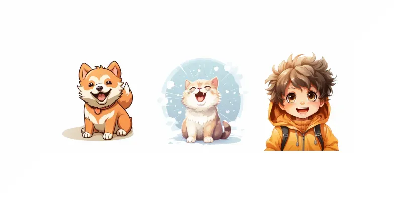 Cute Smiling Animated Gifs generated by undefined
