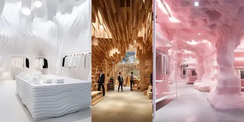 Concept Retail Interiors Architecture generated by midjourney