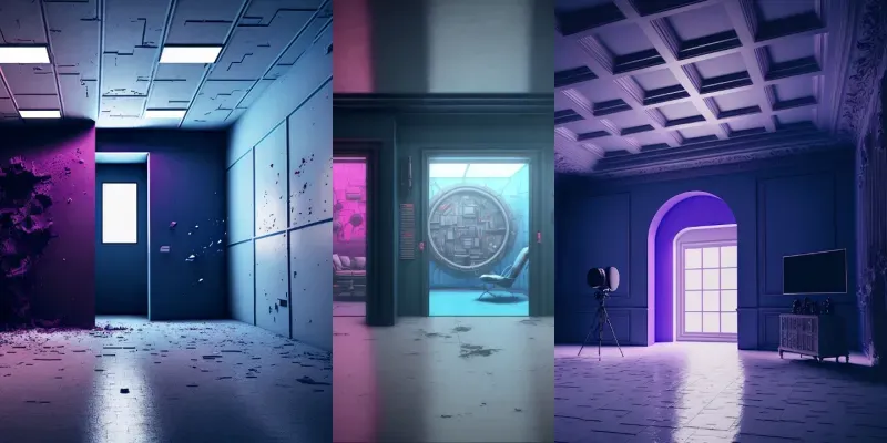 Epic Spooky Lit Interiors generated by undefined