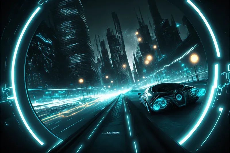 Tron Inspired Art