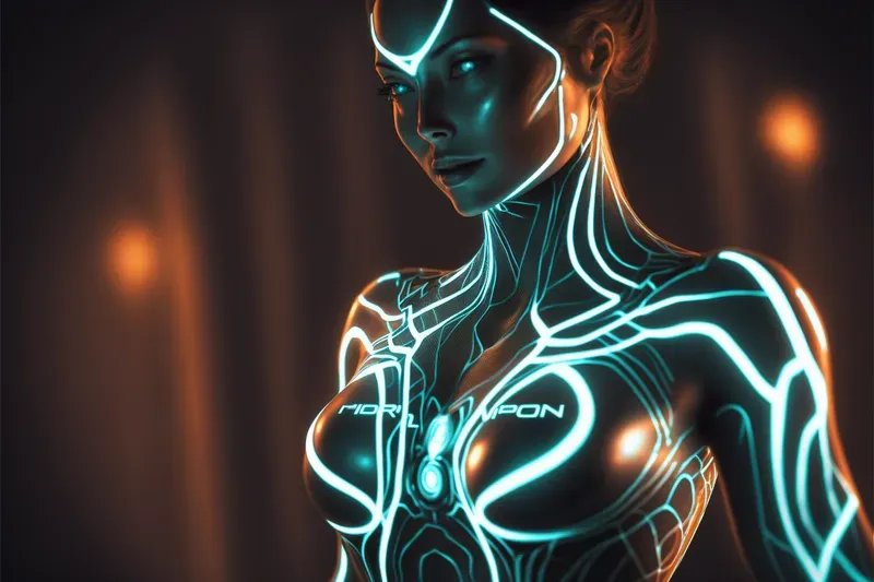 Tron Inspired Art