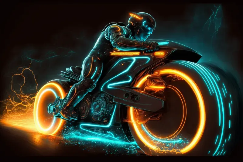 Tron Inspired Art