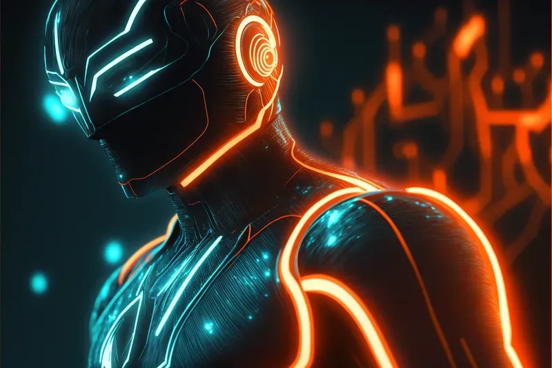 Tron Inspired Art