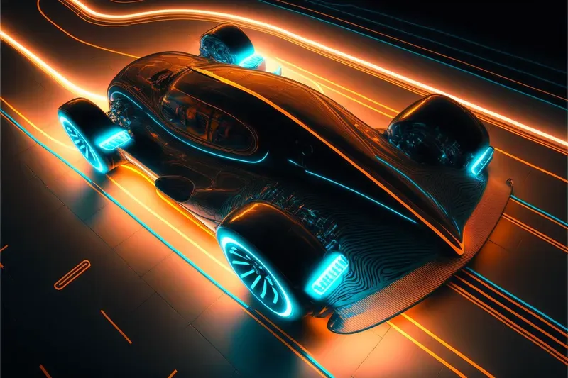 Tron Inspired Art