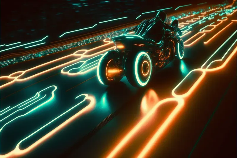 Tron Inspired Art