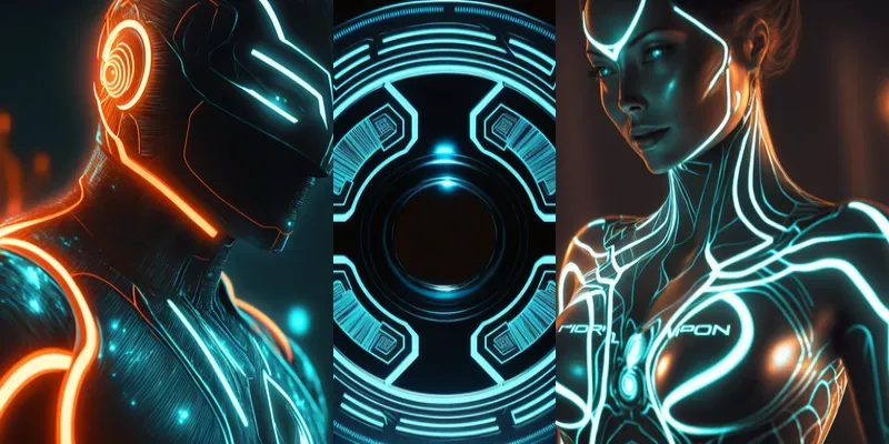 Tron Inspired Art generated by undefined