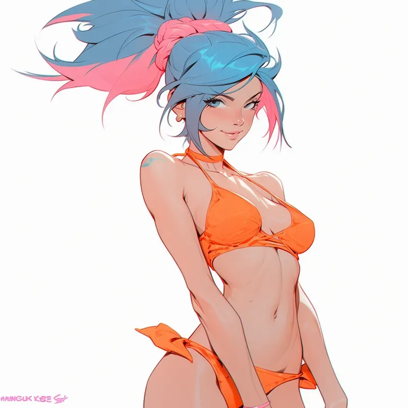 Anime Bikini Women