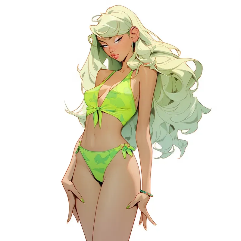 Anime Bikini Women