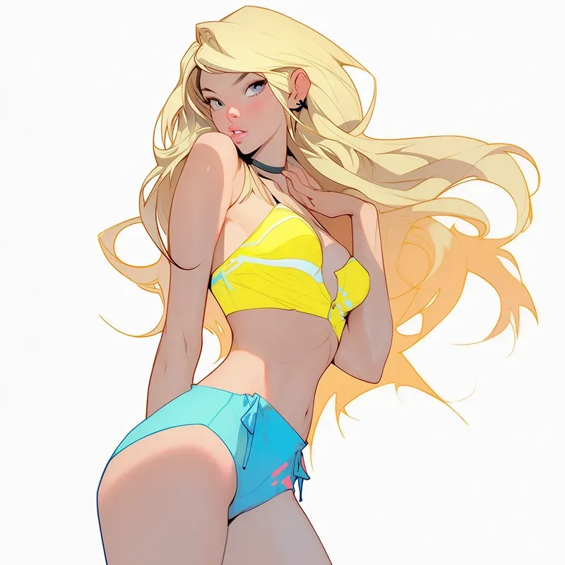 Anime Bikini Women