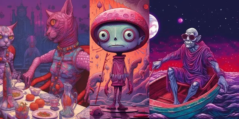 Psychedelic Alien Art generated by undefined