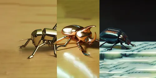 Metallic Insects generated by dalle