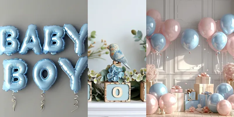 Baby Shower Or Gender Reveal Party Scenes generated by undefined