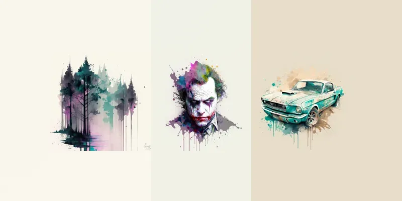 Water Splash Art generated by undefined