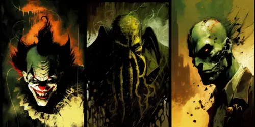 Horror Comic Characters generated by midjourney