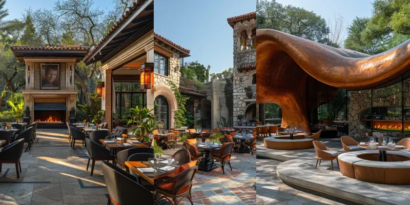 Luxury Outdoor Restaurants Midjourney Prompt