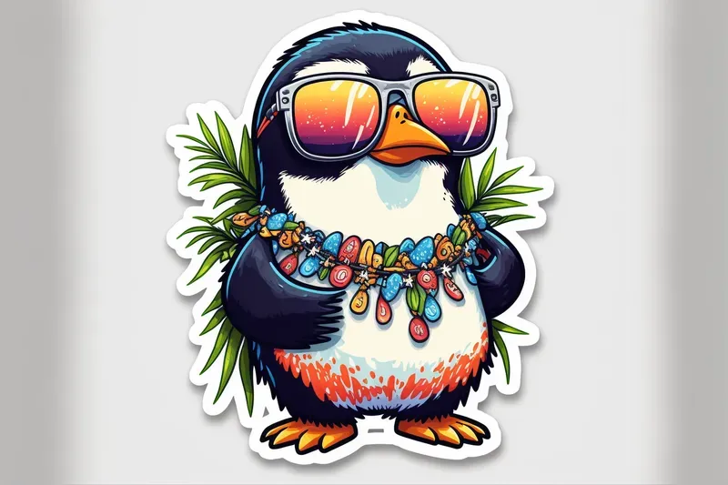 Fashionable Stickers Of Amusing Animals