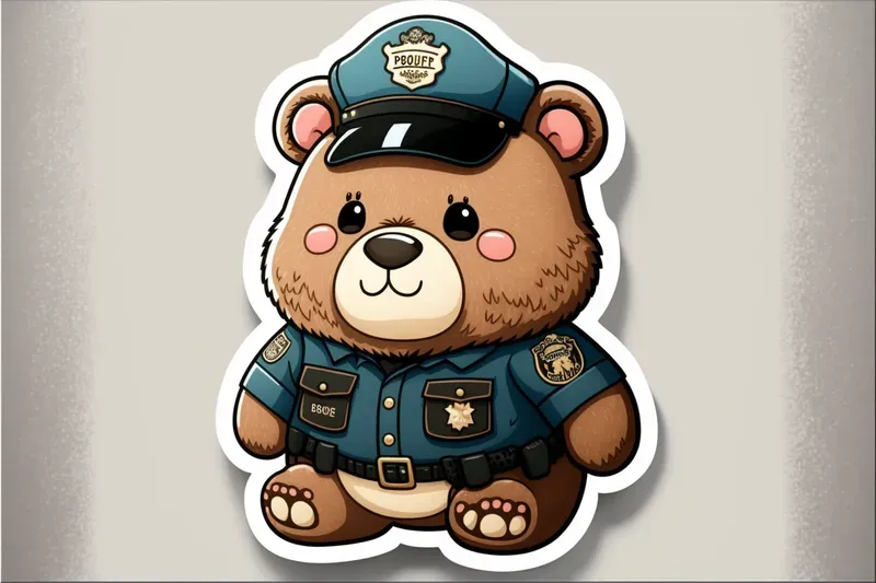 Fashionable Stickers Of Amusing Animals