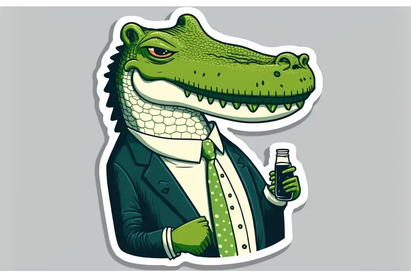 Fashionable Stickers Of Amusing Animals