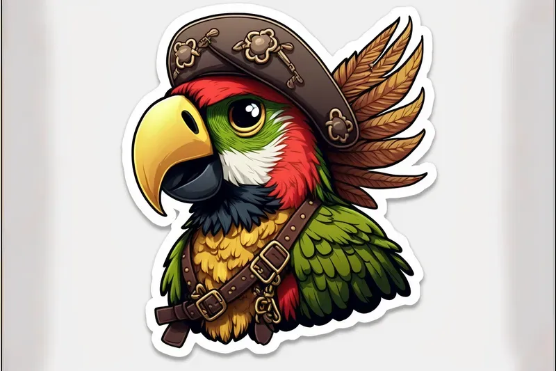 Fashionable Stickers Of Amusing Animals