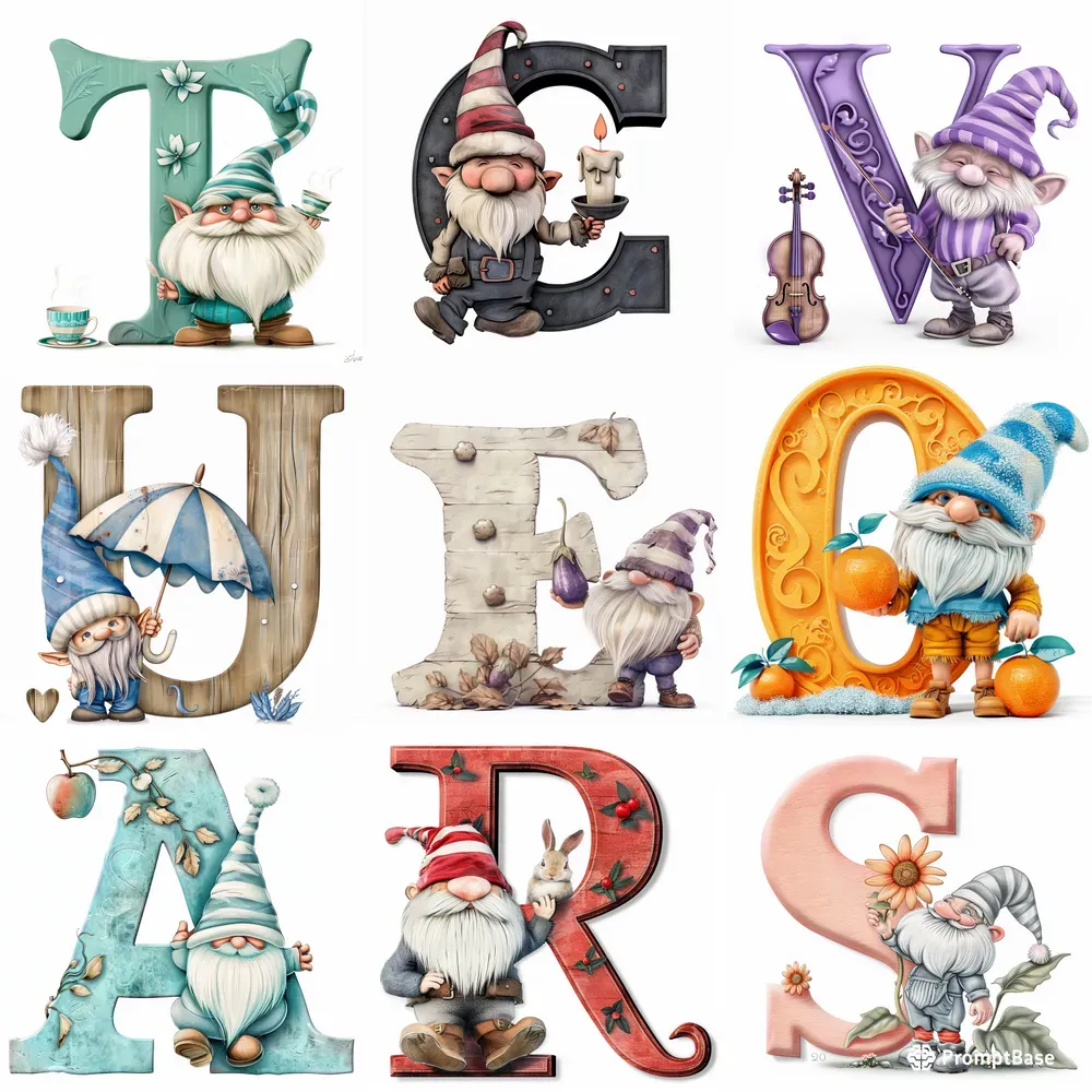 Learn Letters And Objects With Gnomes
