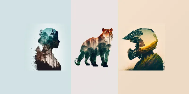 Double Exposure Pictures generated by undefined