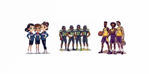 Sports Team Characters generated by midjourney