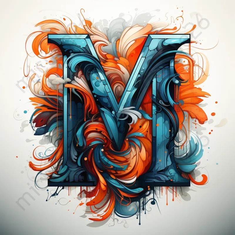 Capital Graffiti Letters 3D