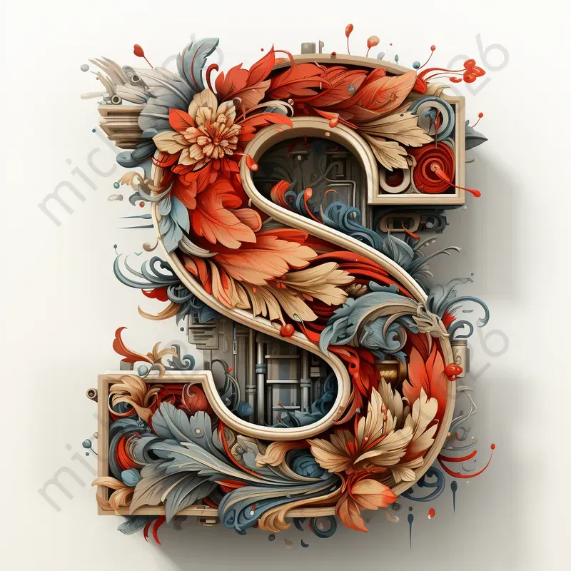 Capital Graffiti Letters 3D