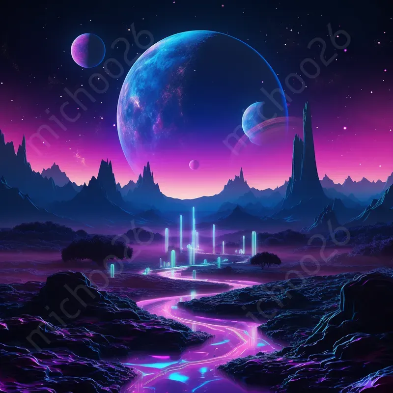 Neon Victorian Aesthetics Wallpapers
