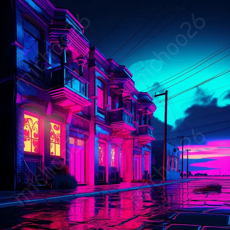 Neon Victorian Aesthetics Wallpapers