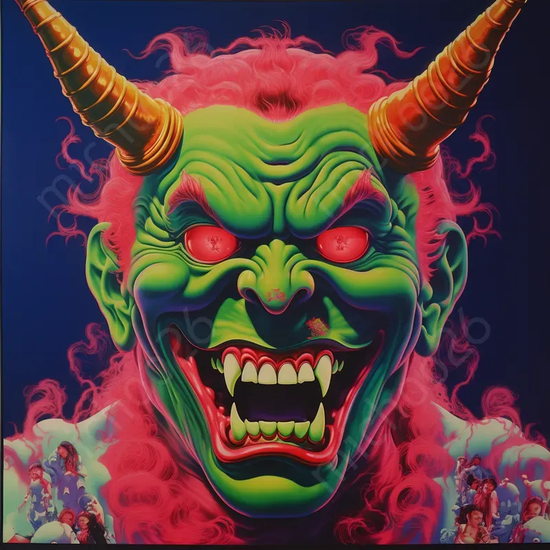 The Color Hannya Masks