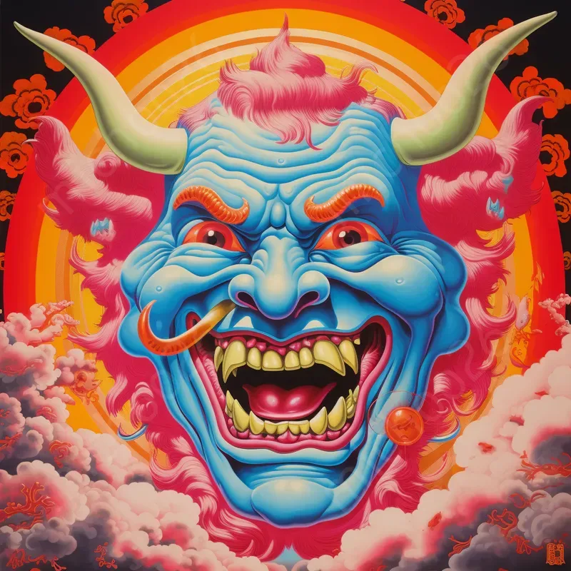 The Color Hannya Masks