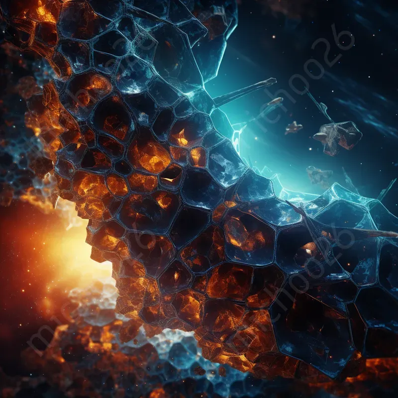 Cyberpunk Patterns Of Exploding Nebulas