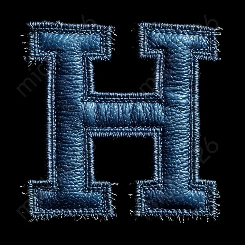 Letters Made Of Textile Materials