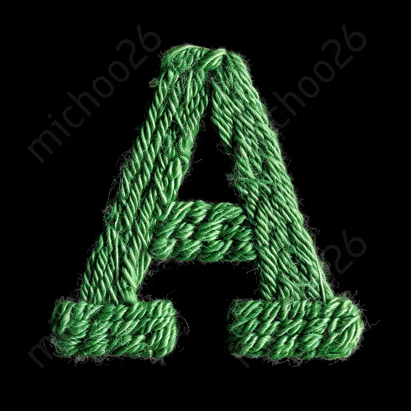 Letters Made Of Textile Materials
