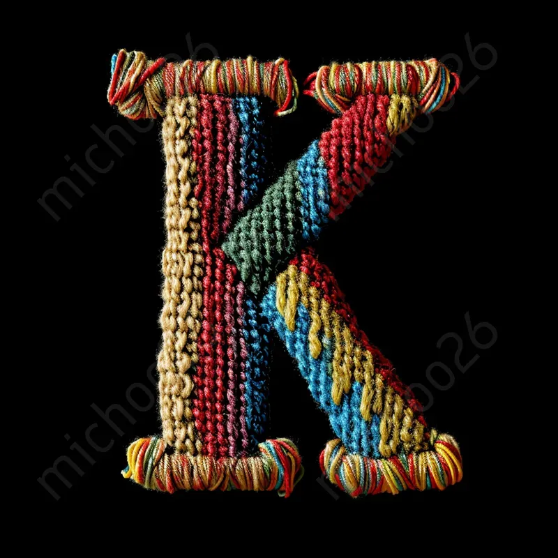 Letters Made Of Textile Materials