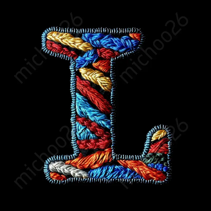 Letters Made Of Textile Materials