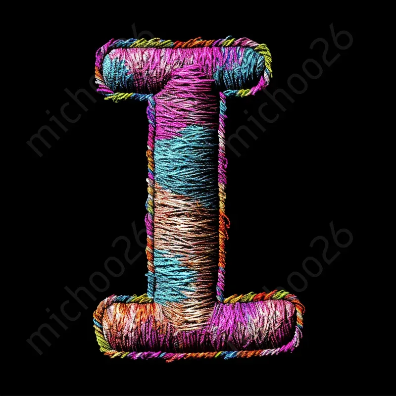 Letters Made Of Textile Materials
