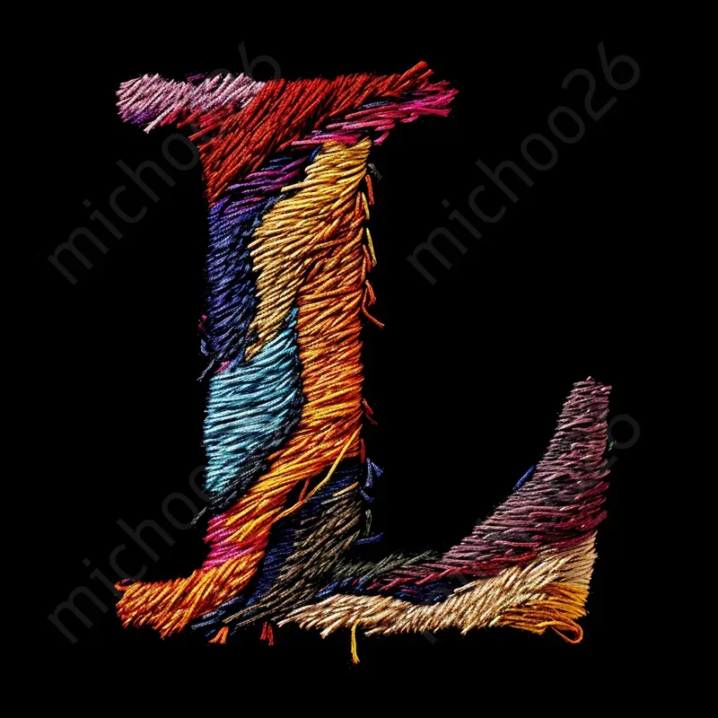 Letters Made Of Textile Materials