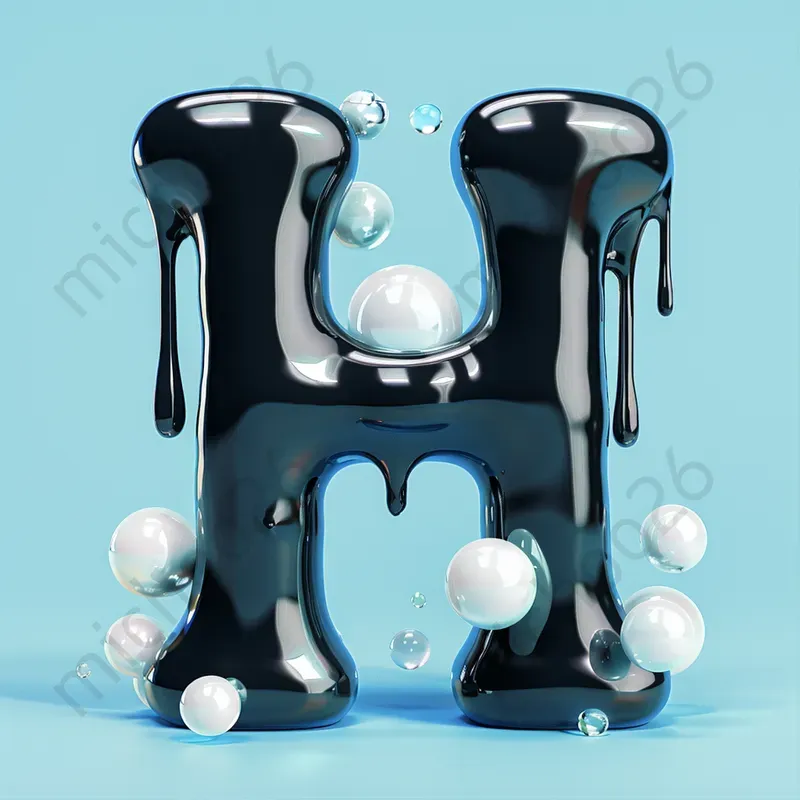 Dripping Paint Effect Color Letters
