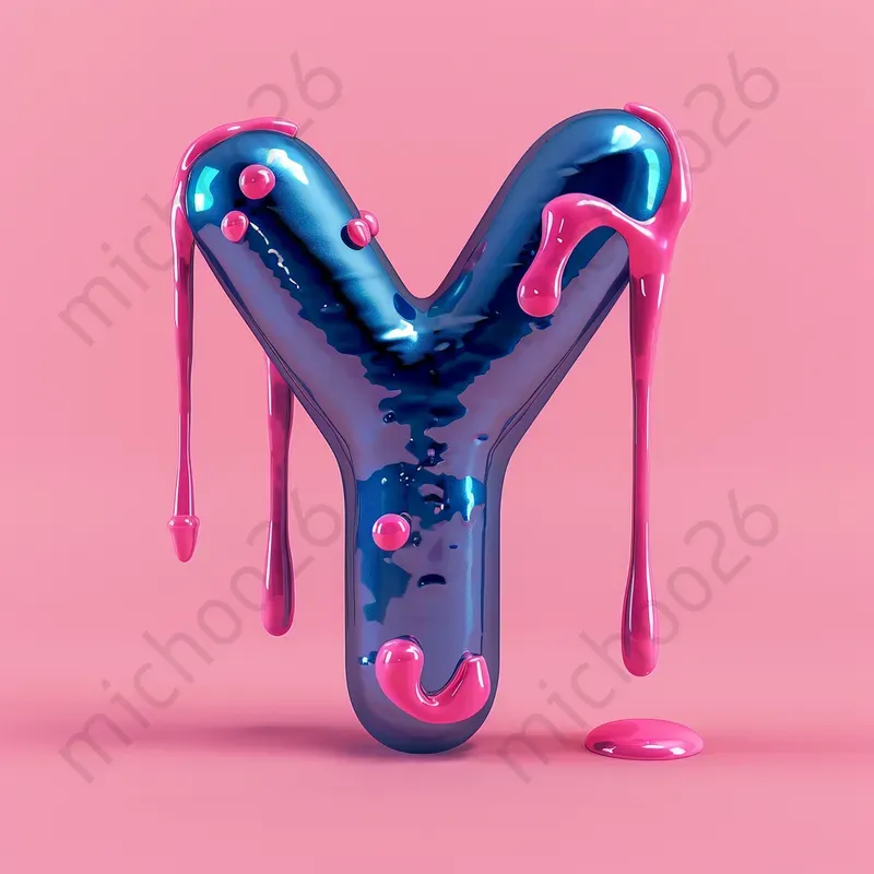 Dripping Paint Effect Color Letters