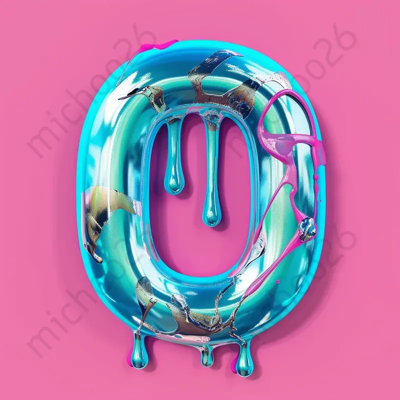 Dripping Paint Effect Color Letters