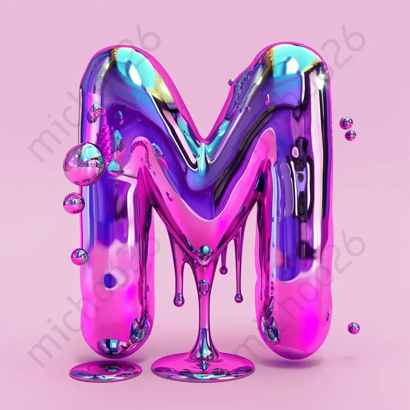 Dripping Paint Effect Color Letters