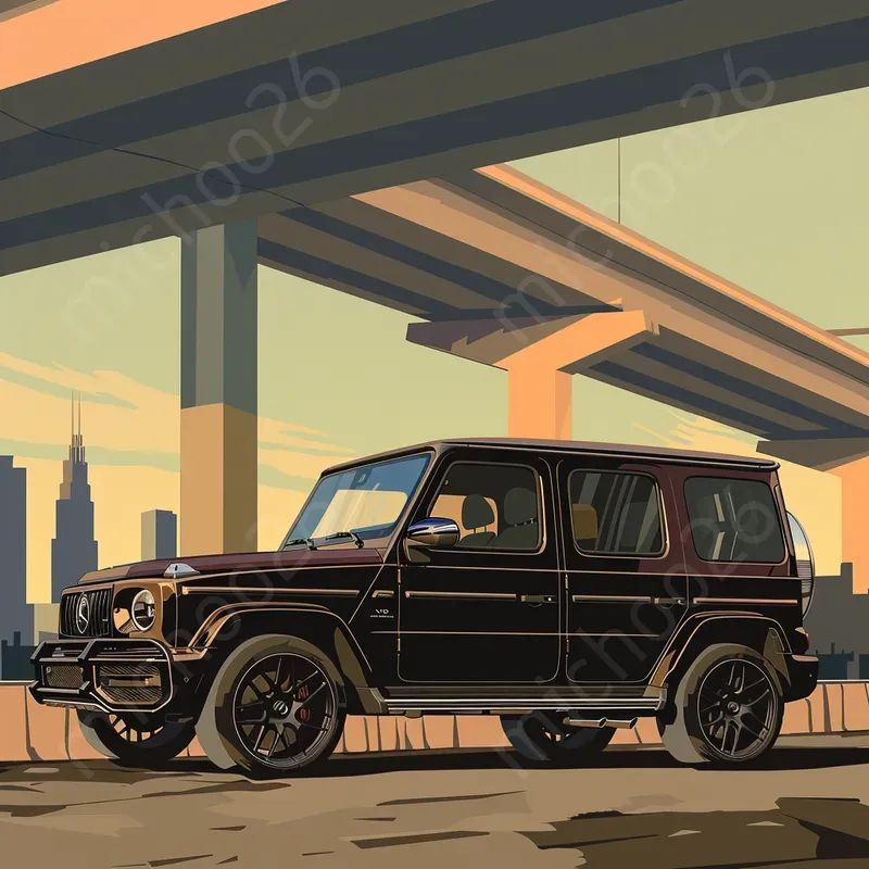 Minimal Cartoon Style Cars Pictures