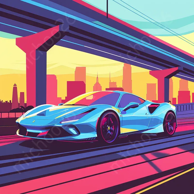 Minimal Cartoon Style Cars Pictures
